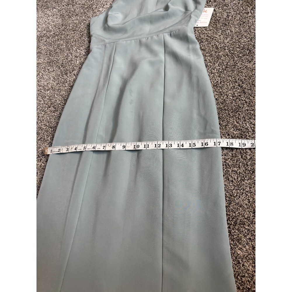 Show me your Mumu Bridesmaid Gown Womens Size XXS Gray Round Neck Sleeveless NWT - Picture 11 of 12